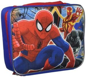 spiderman rectangular lunch bag, blue