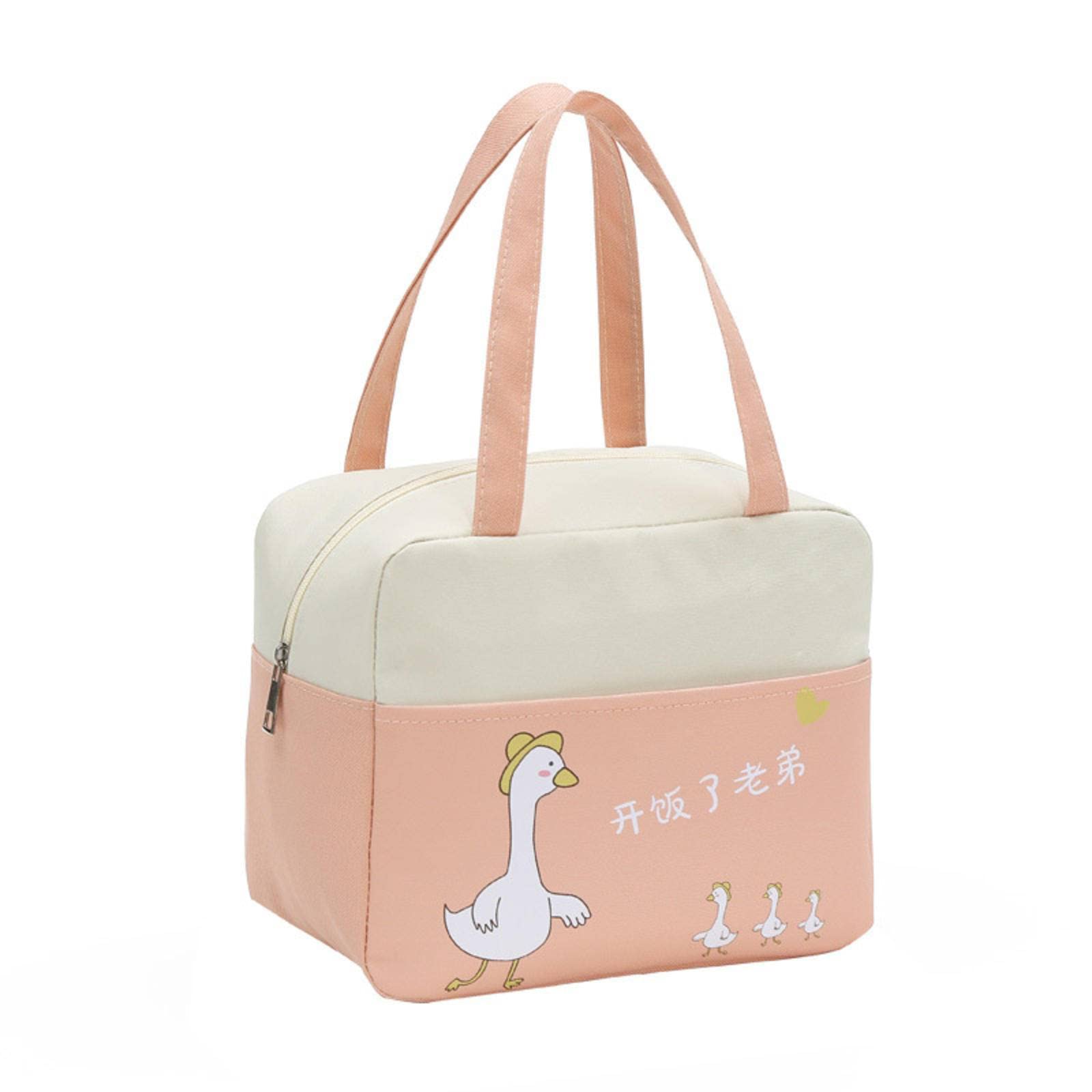 NA Lunch Box Bag Japanese Handbag Work Thickened and Large-Capacity Aluminum foil Insulation Bag Simple Rice Bag Insulation Lunch Bag