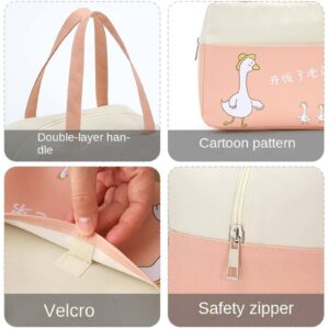 NA Lunch Box Bag Japanese Handbag Work Thickened and Large-Capacity Aluminum foil Insulation Bag Simple Rice Bag Insulation Lunch Bag