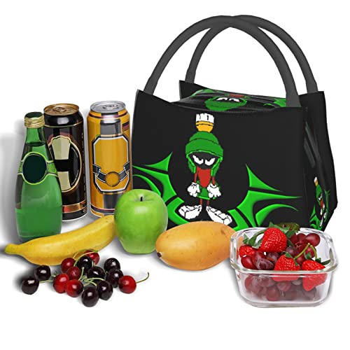 DHOUTSL Lunch Bag Marvin Anime The Martian Portable Reusable Lunch Box Insulated Lunch Tote for Office Outdoor Picnic Women Men Handbags Tote 11 X 6.5 X 7in