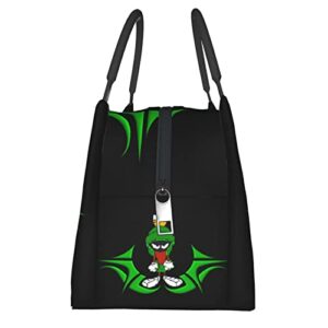 DHOUTSL Lunch Bag Marvin Anime The Martian Portable Reusable Lunch Box Insulated Lunch Tote for Office Outdoor Picnic Women Men Handbags Tote 11 X 6.5 X 7in