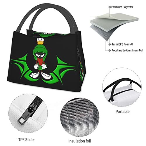 DHOUTSL Lunch Bag Marvin Anime The Martian Portable Reusable Lunch Box Insulated Lunch Tote for Office Outdoor Picnic Women Men Handbags Tote 11 X 6.5 X 7in