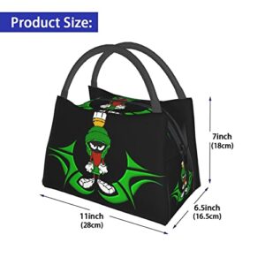 DHOUTSL Lunch Bag Marvin Anime The Martian Portable Reusable Lunch Box Insulated Lunch Tote for Office Outdoor Picnic Women Men Handbags Tote 11 X 6.5 X 7in