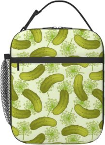 dicitnet dill pickles lunch box reusable insulated lunch bag ladies men's lunch box suitable for camping office school
