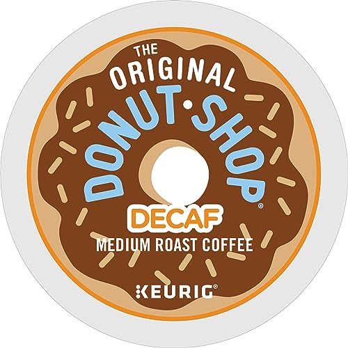 The Original Donut Shop Decaf Keurig Single-Serve K-Cup Pods, Medium Roast Coffee, 48 Count (Pack of 1)