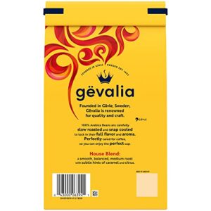 Gevalia House Blend Medium Roast 100% Arabica Ground Coffee, for a Keto and Low Carb Lifestyle (20 oz Bag)