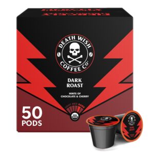 death wish coffee - dark roast single serve pods - (50 count)