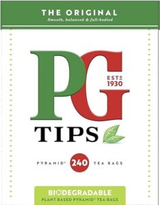 pg tips 240 original pyramid tea bags from great britain