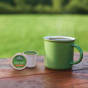 Green Mountain Coffee Roasters Half Caff, Single-Serve Keurig K-Cup Pods, Medium Roast Coffee Pods, 32 Count