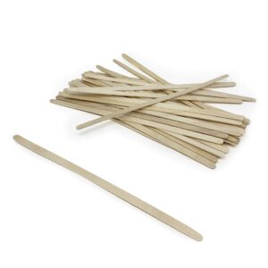 Makerstep 1000 Birch Wood Coffee Stirrers, 7 Inch Coffee Stir Sticks, Eco-friendly, Sturdy Wooden Sticks. Splinter Free, Round End. For Tea, Beverage, and Popsicle.