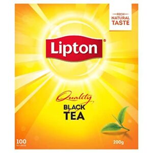 lipton tea bags quality black 200gm 100 pack