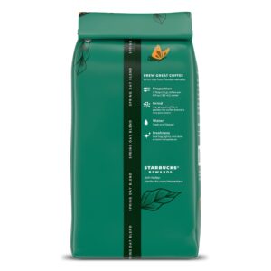 Starbucks Ground Coffee, Medium Roast, Spring Day Blend, 100% Arabica, Limited Edition, 17 oz bag