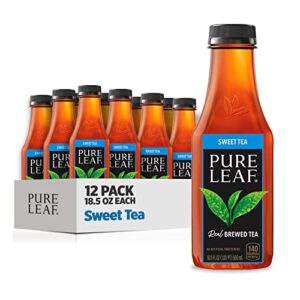 pure leaf iced tea bottles sweet, 18.5 fl oz (pack of 12)