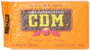 cdm coffee & chicory decaffeinated ground coffee 13 ounce bag