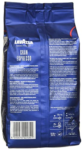 Lavazza Grand Espresso Whole Bean Coffee, 2.2-lbs (Pack of 2)