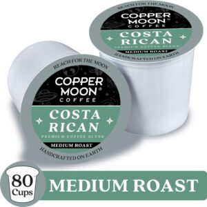 Copper Moon Single Serve Coffee Pods For Keurig K-Cup Brewers, Medium Roast, Costa Rican Blend, 80 Count