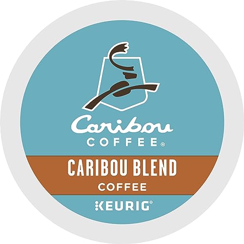 Caribou Coffee Caribou Blend, Keurig Single-Serve K-Cup Pods, Medium Roast Coffee, 32 Count