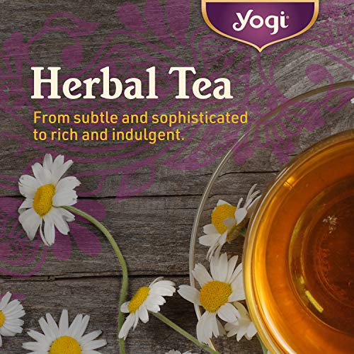 Yogi Tea Organic Raspberry Leaf Tea - 16 Tea Bags per Pack (4 Packs) - Caffeine-Free, Aids Discomfort of Menstruation - Made from Raspberry Leaves