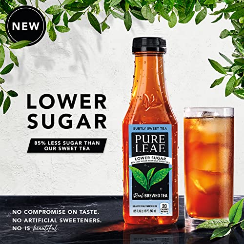 Pure Leaf Iced Tea, Subtly Sweet 3Fl Variety Pack, Lower Sugar, 18.5 Ounce Bottles (Pack of 12)