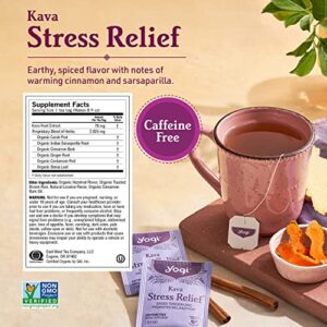 Yogi Tea Stress Relief & Herbal Tea Variety Pack - 16 Tea Bags per Pack (6 Packs) - Organic Herbal Tea Sampler - Includes Bedtime Tea, Kava Stress Relief Tea, Soothing Caramel Bedtime Tea & More