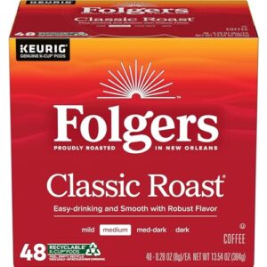 folgers classic roast medium roast coffee, 192 keurig k-cup pods