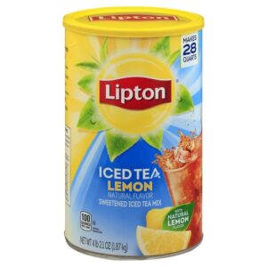 Lipton Lemon Powdered Iced Tea, Sweetened, Makes 28 Quarts