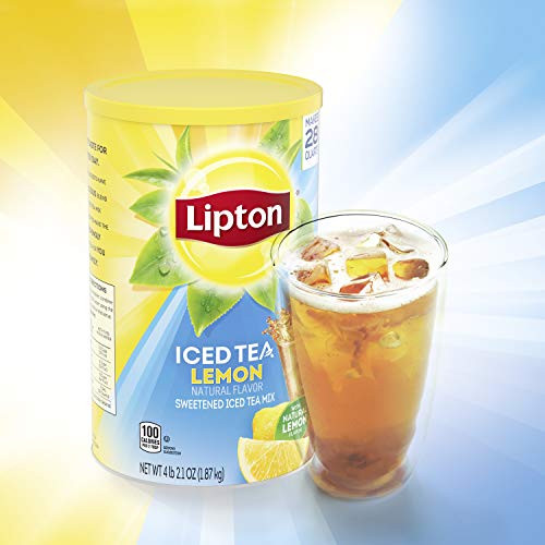 Lipton Lemon Powdered Iced Tea, Sweetened, Makes 28 Quarts