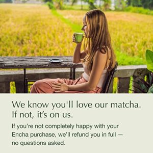 Encha Ceremonial Grade Matcha Powder - First Harvest Organic Japanese Matcha Green Tea Powder, From Uji, Japan (60g/2.12oz)