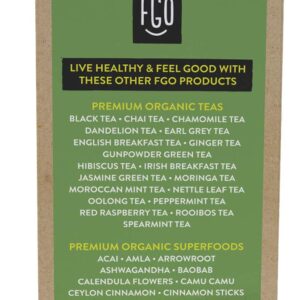 Organic Green Tea K-Cup Pods, 24 Pods by FGO - Keurig Compatible - Naturally Occurring Caffeine, Premium Green Tea is USDA Organic, Non-GMO, & Recyclable