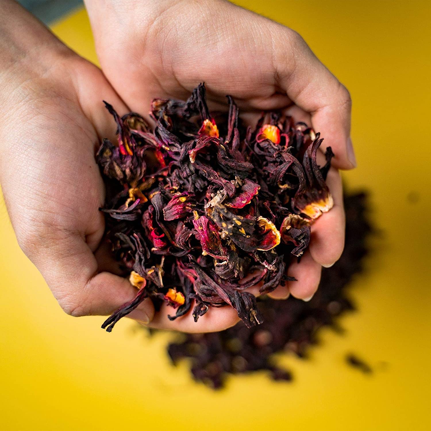 RICO Dried Hibiscus Flowers 4 oz, Great For Tea, Jamaica Tea - 100% Natural Flowers, Cut and Sifted Packaged In Resealable Bag