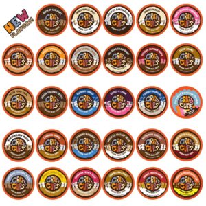 crazy cups flavored coffee in single serve coffee pods - flavor coffee variety pack for keurig k cups machine from crazy cups, 30 count