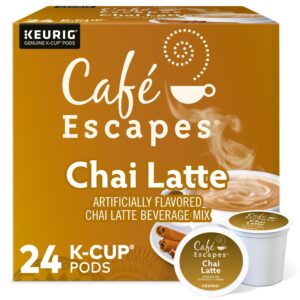 café escapes chai latte keurig single-serve k-cup pods, 24 count