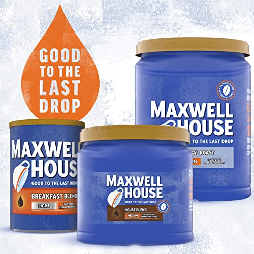 Maxwell House House Blend Medium Roast Ground Coffee (24.5 oz Canister)