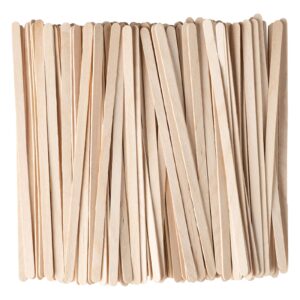 comfy package, [500 count] 5.5 inch wooden coffee stirrers - wood stir sticks