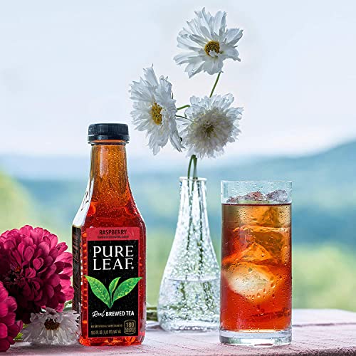 Pure Leaf Iced Tea, Raspberry 18.5 Fl Oz (Pack of 12)