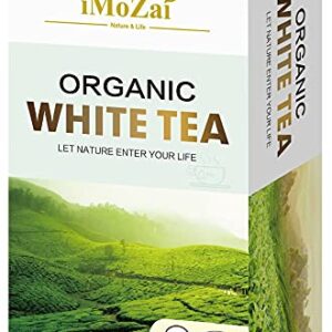 Imozai Organic White Tea Bags 100 Count Individually Wrapped