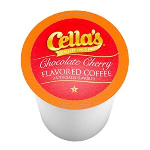 Cella's Chocolate Cherry Flavored Coffee, Compatible With 2.0 Keurig K Cup Brewers, 40 Count (Pack of 1)