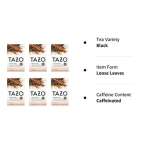 TAZO Decaffeinated Chai Tea Bags, 20 Count (Pack of 6)