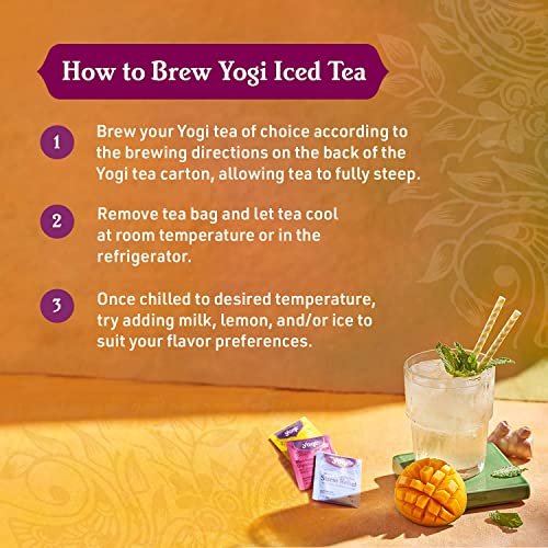 Yogi Tea Honey Chai Turmeric Vitality Tea - 16 Tea Bags per Pack (4 Packs) - Organic Tea to Support Overall Health - Includes Cinnamon Bark, Turmeric Root, Cardamom Pod, Ginger Root & More