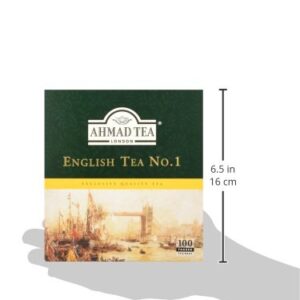 Ahmad Tea Black Tea, English Tea No.1 Teabags, 100 ct - Caffeinated & Sugar-Free