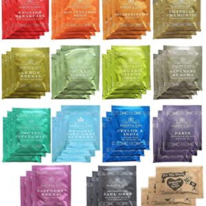 Harney & Sons Assorted Tea Bag Sampler 42 Count With Honey Crystal Packs Great for Birthday, Hostess and Co-worker Gifts