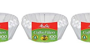 Melitta Junior Basket Coffee Filters White 100 Count (3 pack)