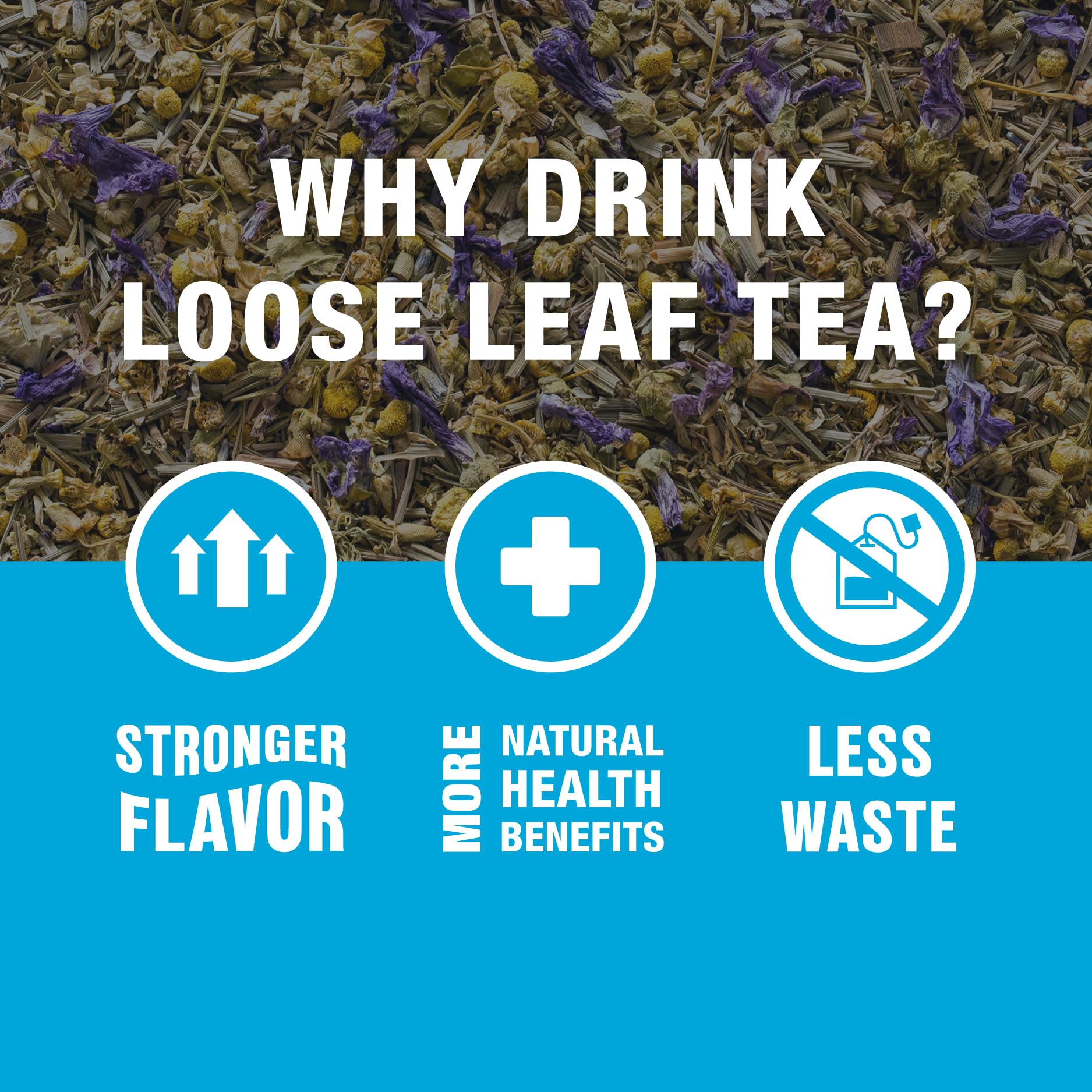 Tiesta Tea - Lavender Chamomile | Soft Chamomile Herbal Tea | Premium Loose Leaf Tea Blend | Non Caffeinated Herbal Tea | Make Hot or Iced Tea & Brews Up to 25 Cups - 0.9 Ounce Resealable Pouch