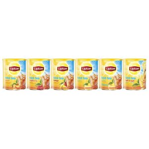 Lipton Lemon Iced Tea Mix, Sweetened, Makes 10 Quarts (Pack of 6)