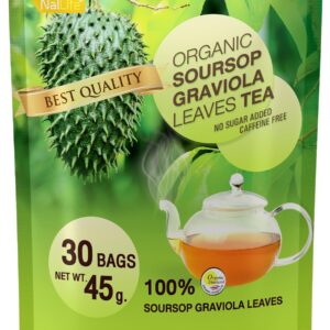 Organic Soursop Graviola Leaves Tea Pack of 30 Bags