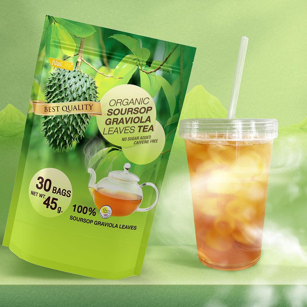 Organic Soursop Graviola Leaves Tea Pack of 30 Bags