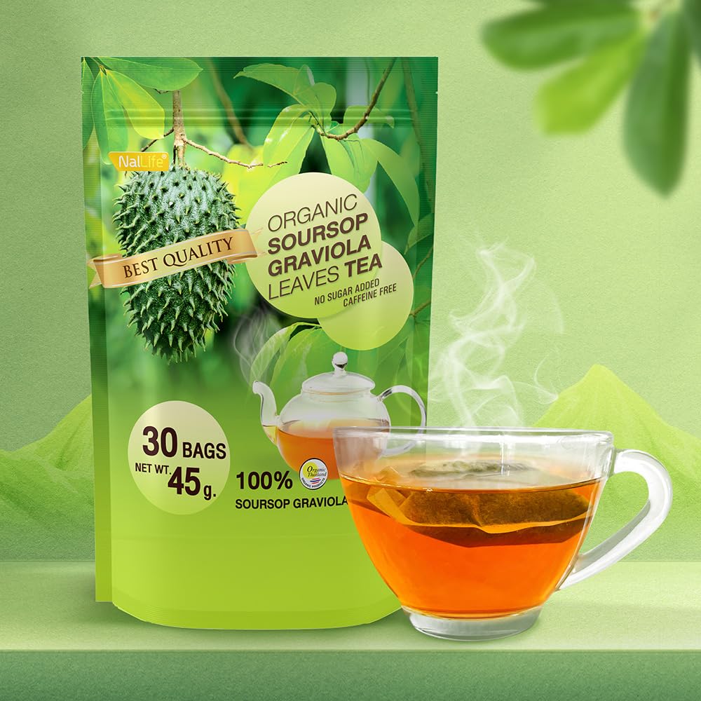 Organic Soursop Graviola Leaves Tea Pack of 30 Bags