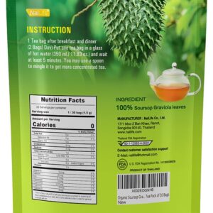 Organic Soursop Graviola Leaves Tea Pack of 30 Bags