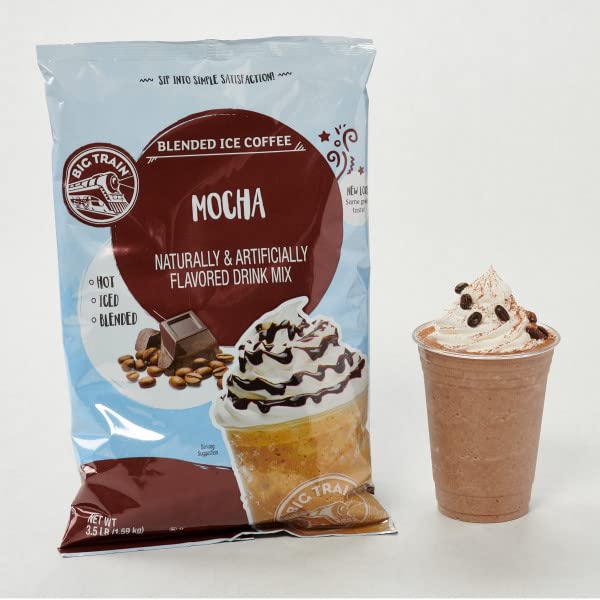 Big Train Mocha Blended Ice Coffee Beverage Mix, 3.5 Pound (Pack of 1)