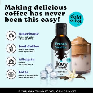 Javy Coffee Concentrate Bundle - Cold Brew Coffee, Perfect for Instant Iced Coffee, Cold Brewed Coffee and Hot Coffee - Original & Vanilla